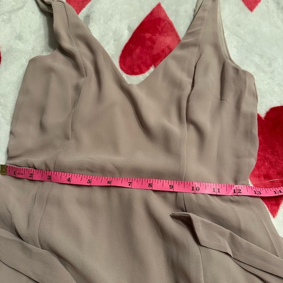 NWT Show Me Your MuMu Jenn Maxi Dress in Soft beige chiffon - Picture 11 of 14